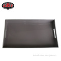 Gray Rectangle Plastic Tray With Handles